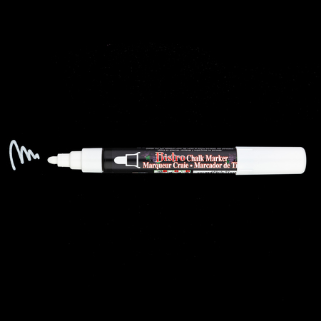 Marvy Uchida Bistro Chalk Marker, Broad Tip, White, PK6 480-CO